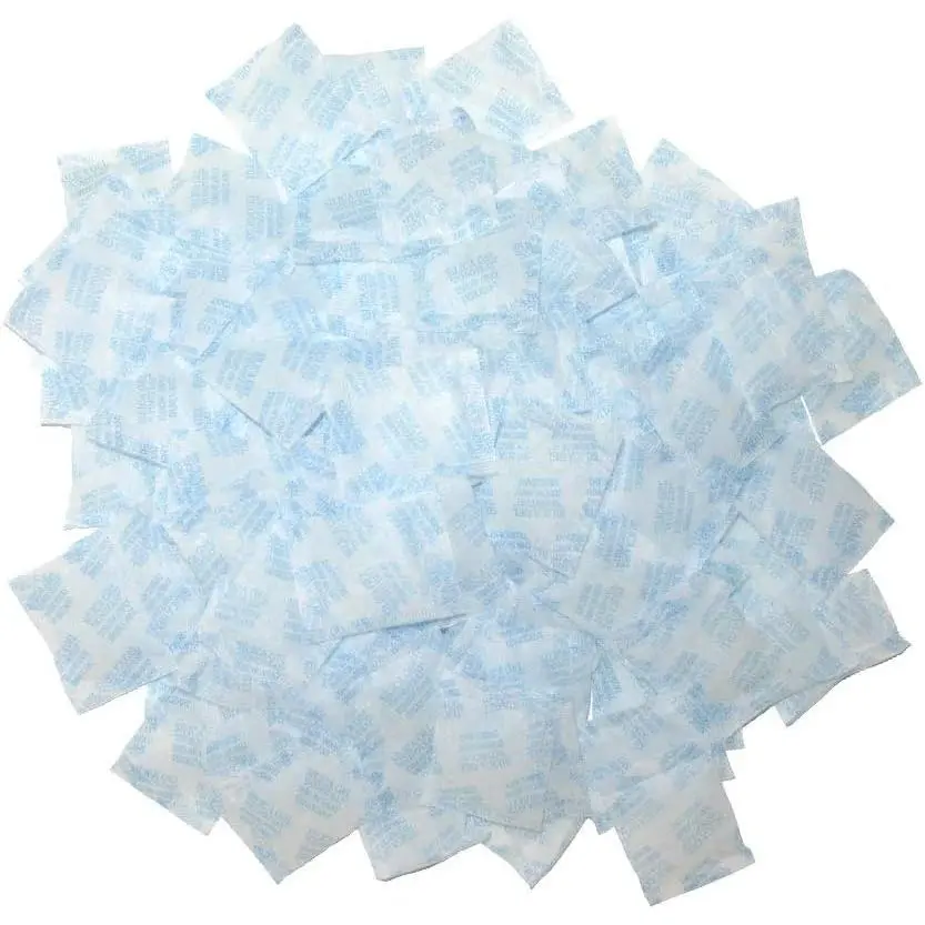 Silica Gel Packs 100 Packets 2 Gram Desiccant  Absorber Oil Resistant for  Storage Safes