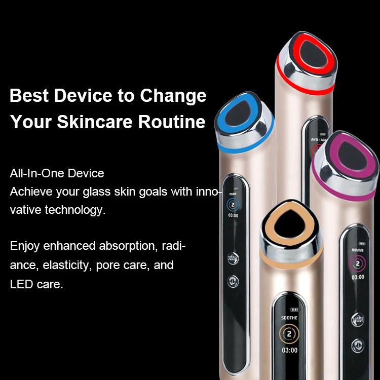 Electrical Portable Skin Booster Device Face Massage Machine New Technology 4 in 1  Electric Needles Skin Care Device