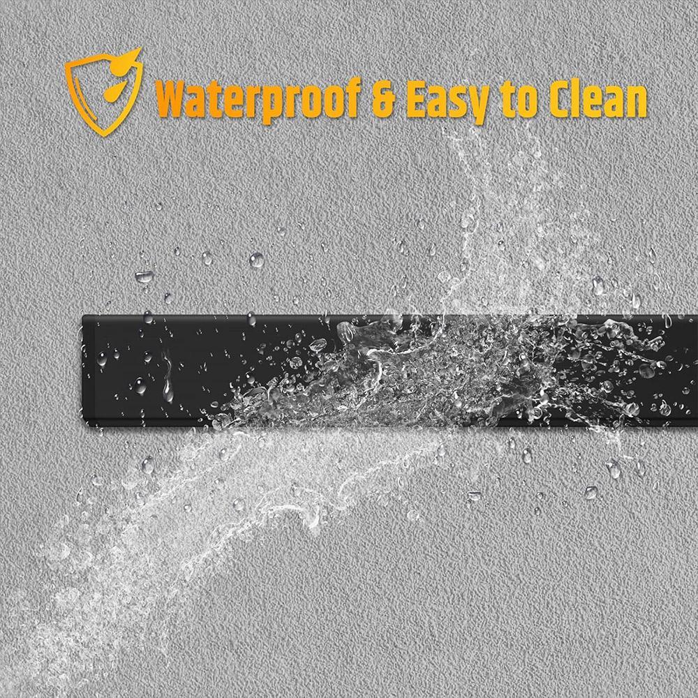 Wall Mounted Magnetic Knife Holder, 1 Count Knife Storage Rack with 3 Hooks without Knife, Knife Block for Kitchen, Kitchen Utensil Organizer