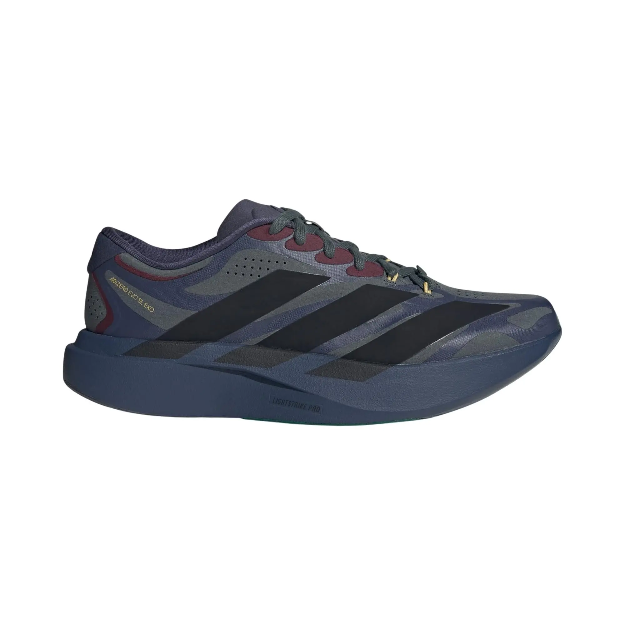 adidas Adizero Evo SL EXO 'Collegiate Navy Core Black Pyrite' (Unisex) Collegiate Navy / Core Black / Pyrite running shoes KI4765