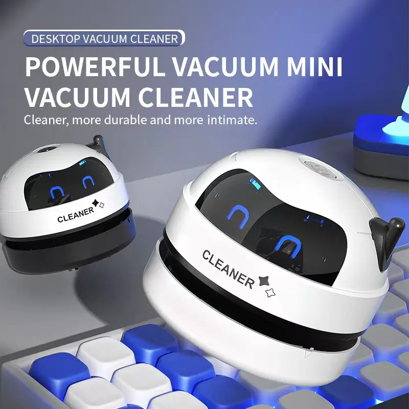 Desktop Vacuum Cleaner Wireless Handheld Creative Portable Eraser Cleaner USB Rechargeable Dust Collector