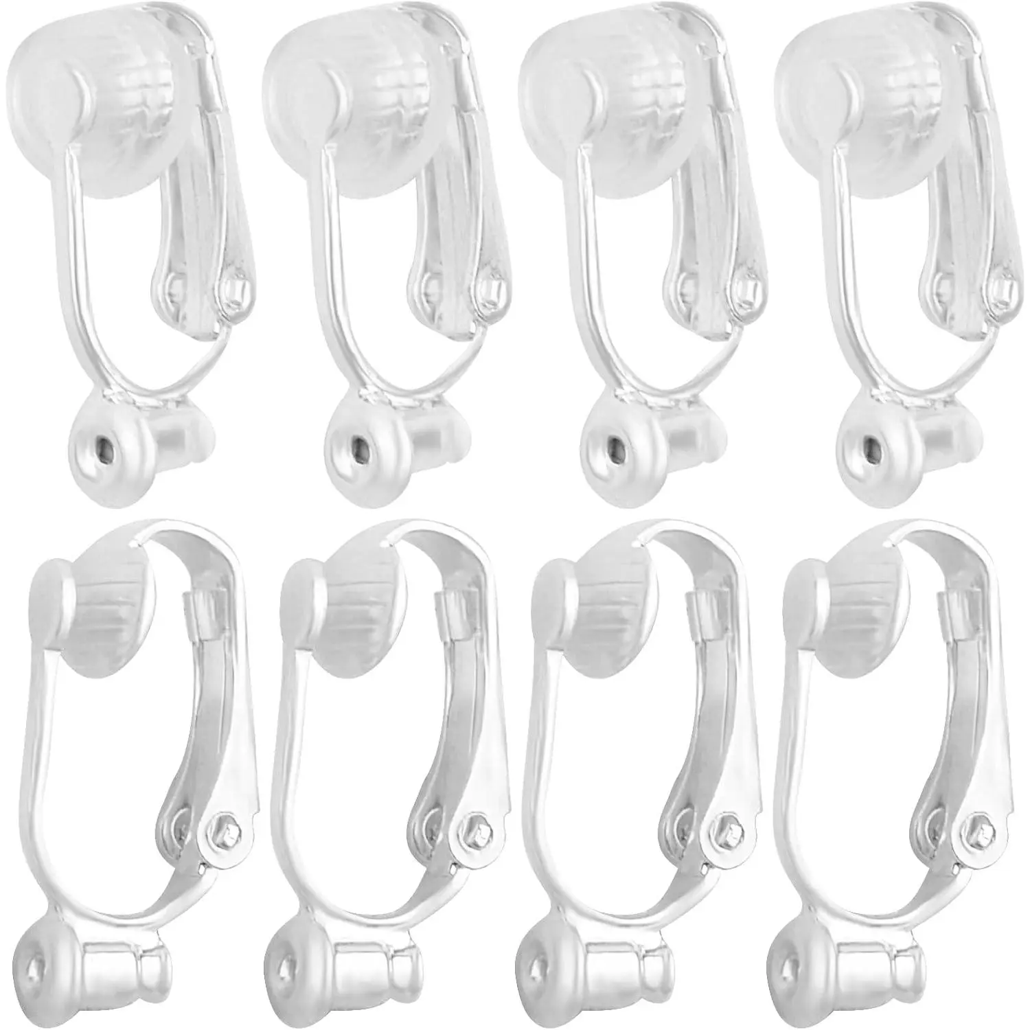 12 count  Clip- Earring Converters Components with 12 count Comfort Earring Pads for Non Pierced Ears  Making Findings