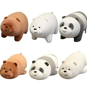 Original We Bare Bears Plush Toys Grizzly Panda Ice Bear Plush The Bare Bears Stuffed Dolls We Bare Bears Plushies Xmas Gifts