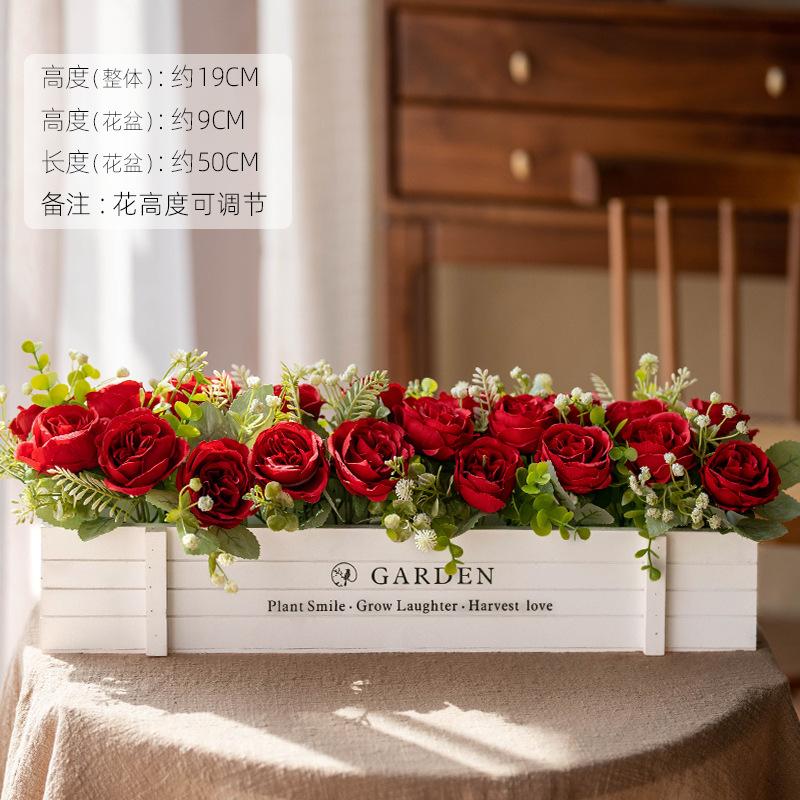 Fence Greenery with Flower Planter, Window Sill & Corner Decorative Privacy Screen Pot garden roses White Babys Breath Bouquet