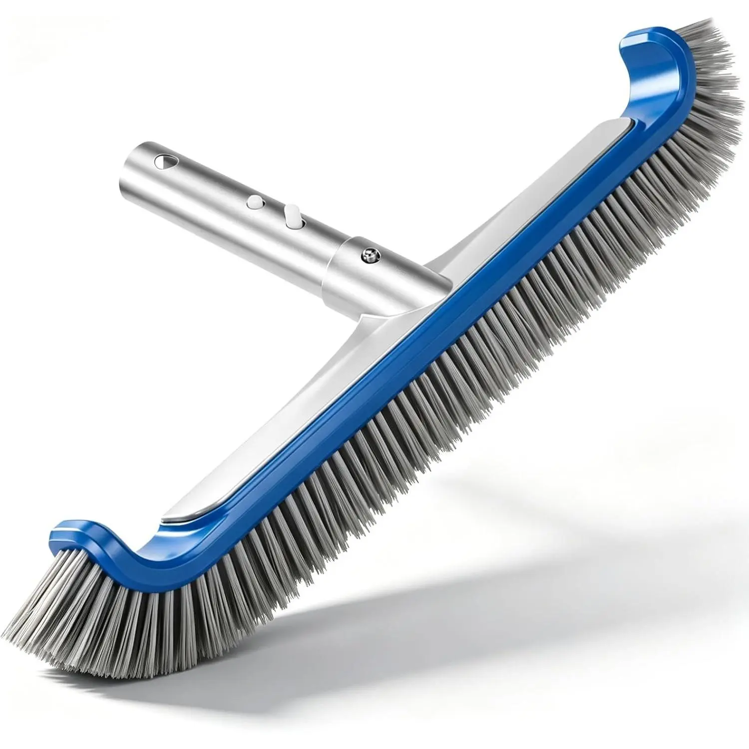 Pool Brush Head, Heavy Duty Scrub Brush with Upgraded Premium Nylon Bristles and Reinforced Aluminium Back for Cleaning Inground/Above Ground Swimming Pool, Walls, Bath Tub, Tiles & Floors(Blue)Gift.