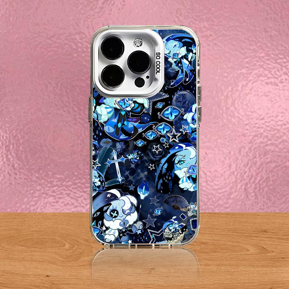 Shadow Milk C-Cookie R-Run Phone Case For iPhone 17,16,15,14,13,12,11,Pro,Max,Plus,Air,Mini,SE4 White Matte Shockproof Cover