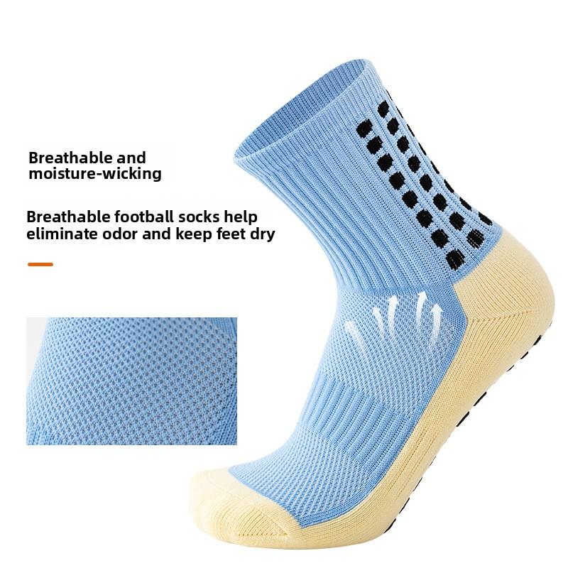 Best-selling thickened towel-soled sweat-absorbing, odor-resistant, anti-slip football sports socks and yoga socks