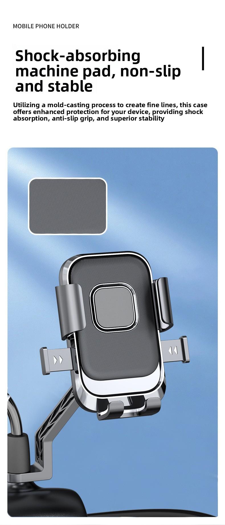 Navigation stand, motorcycle phone holder, delivery rider stand, bicycle shockproof phone holder wholesale