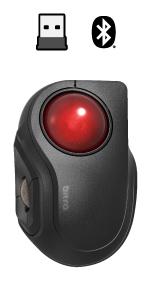 Trackball Mouse, 2.4GHz Wireless, Finger Control, 8-Button Function, Smooth Tracking, Ergonomic Design, Optical Gaming Sensor, For Windows11 and macOS