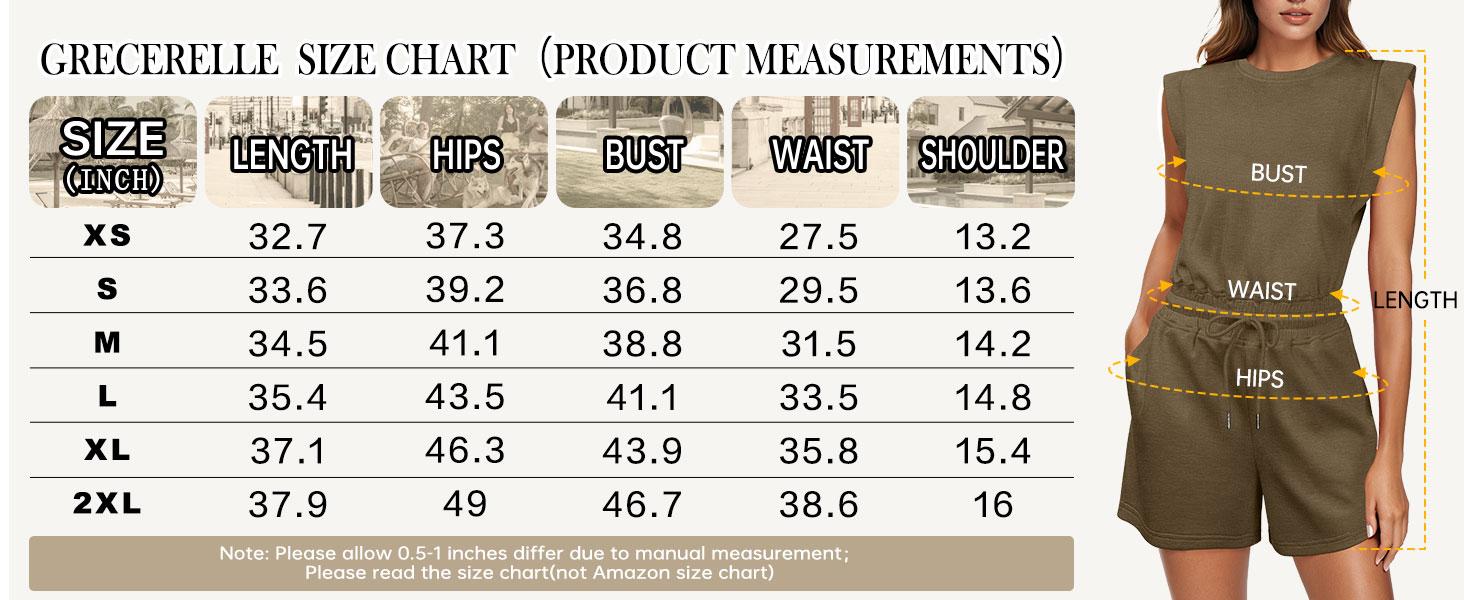 GRECERELLE Rompers For Women 2026 Summer Cap Sleeve Adjustable Drawstring Waistband Cozy Lounge Short Jumpsuit With Pocket