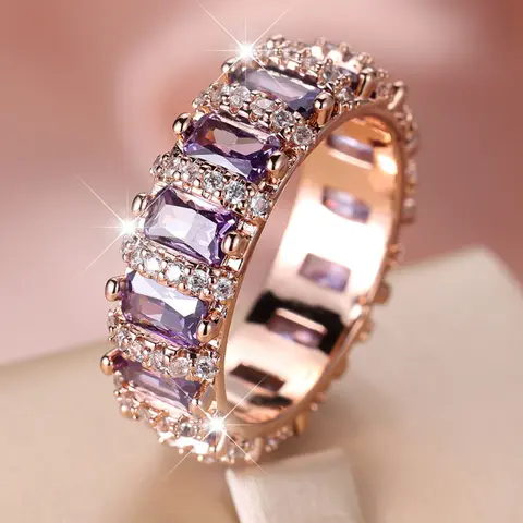 Women's Elegant Rhinestone Promise Ring As Perfect Gift for Girlfriend, Trendy Exquisite Engagement Ring, Chic Fashionable Luxury Jewelry, Elegant Glittering Ring