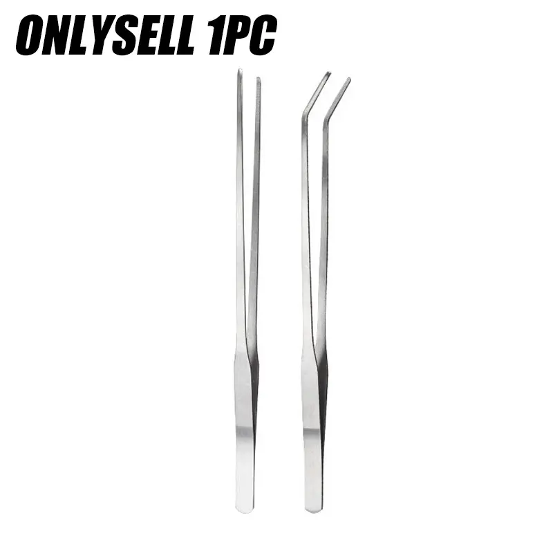 1PC Stainless Steel Reptile Insect Feeding Forceps Suitable For Lizard Feeding And Aquarium Maintenance Straight And Curved Tweezers