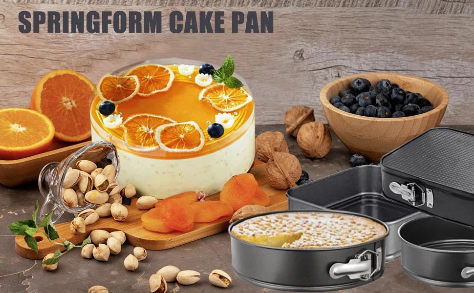 124pcs Springform Pans Set 7/9/10/11 Inch Square Cake Pans with Removable Bottom Cheesecake Pan Decorating Kit Baking Supplies 124pcs Springform Pans Set 7/9/10/11 Inch Square Cake Pans with Removable Bottom Cheesecake Pan Decorating Kit Baking Supplies