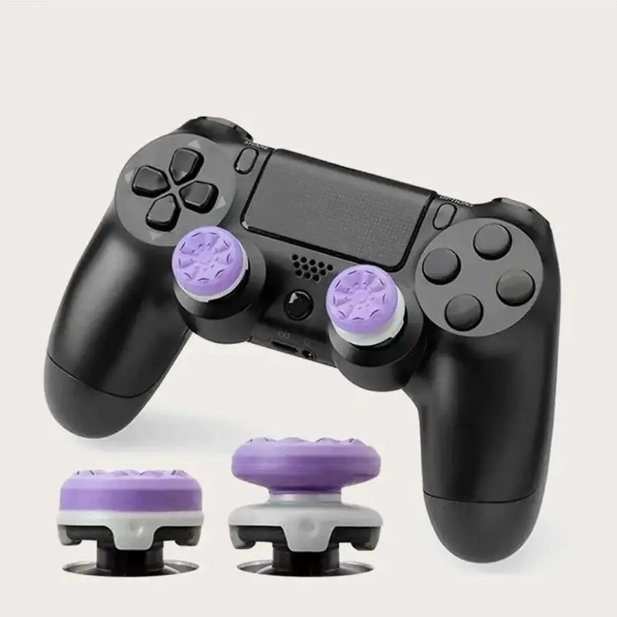 Silicone FPS Thumbsticks High-rise & Mid-rise Concave Thumb Grips, Console Accessories for PS4/PS5 for Xbox X/S/One for Switch Pro Controller Game Console Accessories