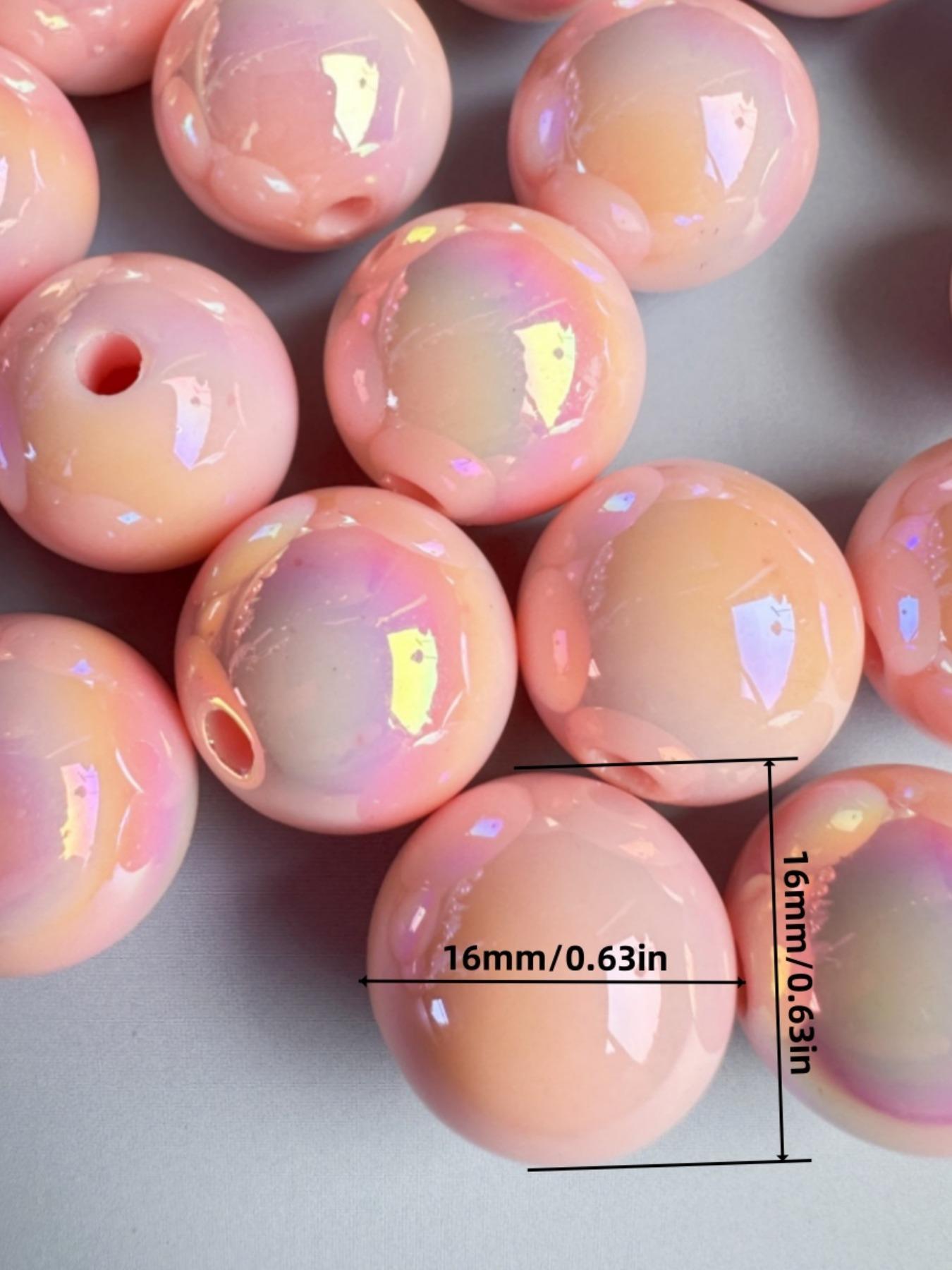 16 mm Resin Beads, Loose Beads for Necklace and Bracelet DIY Jewelry Silicone Accessory Kit, Jewelry Making Accessories Bead Set, Handmade Crafts Supplies, DIY Mixed Beads, DIY Galaxy Beads, Diy Beading Accessories