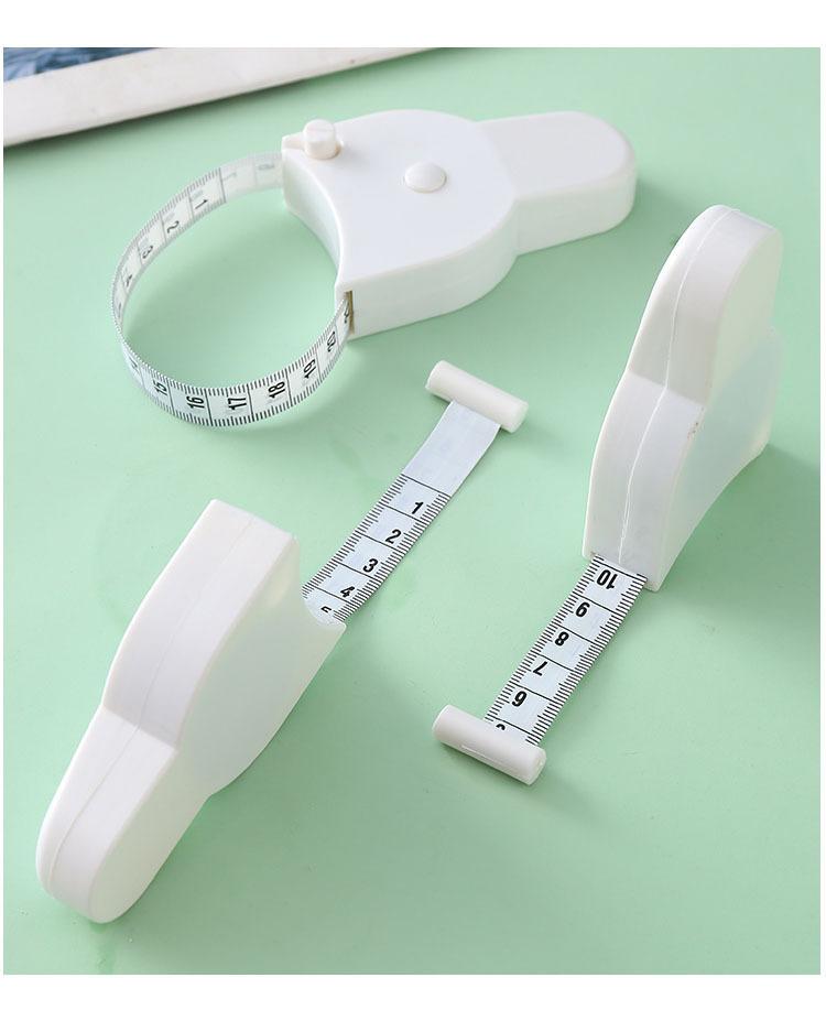 Automatic Retractable Tape Measure,Self Locking Pin & Retract Button, Precise Waist Measuring Tool