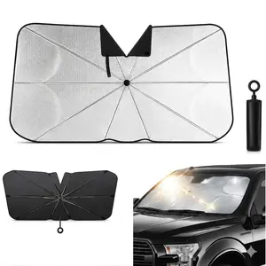 Car Sun Shade Umbrella for Windshield - Upgrade Keeps Vehicle Cool UV Block Foldable Sun Visor, Universal Auto Front Window Heat Reflector Protector for SUV Truck Sedan