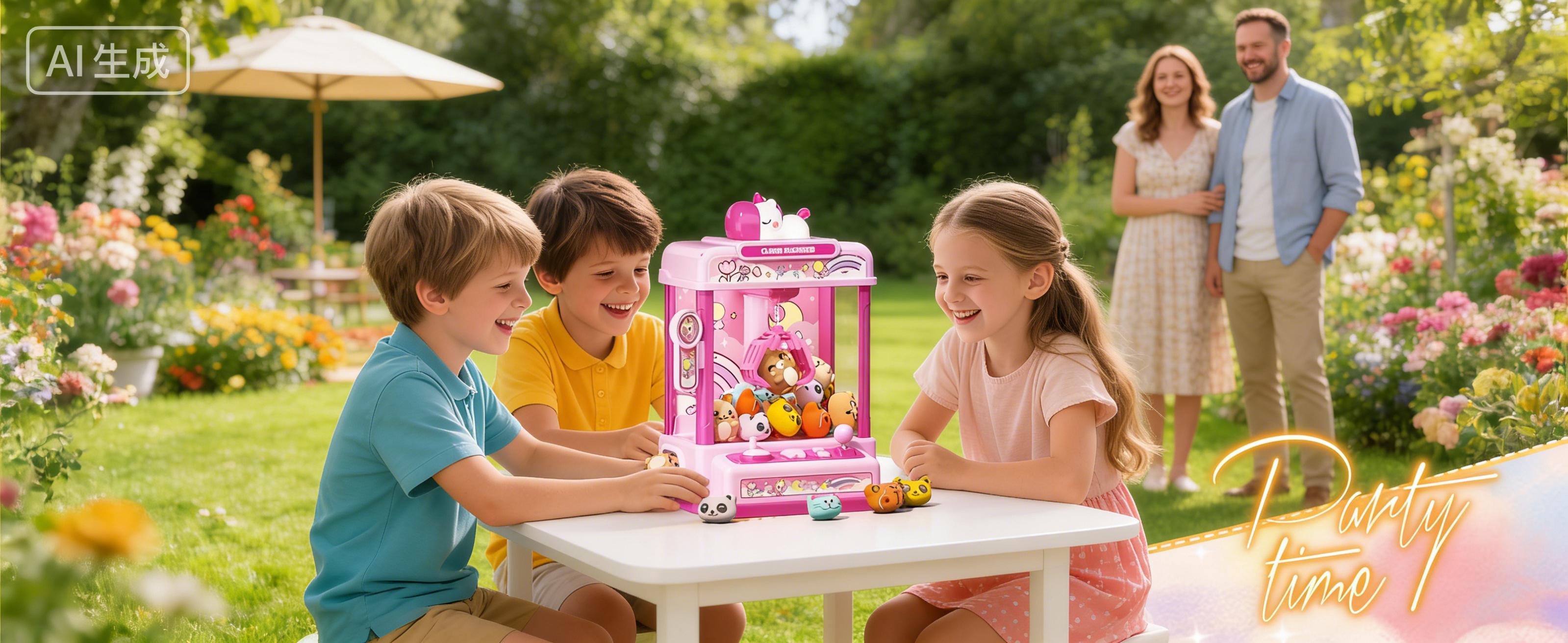 Claws Machines for Kids ,Candy Dispenser Machine,Claws Game Machine for Girls Age 5+, Mini Vending Machines Girls Unicorns Toys with Sound & 20 Mini Plush Toys,Arcades Game Indoor Toy for Home Party Birthday