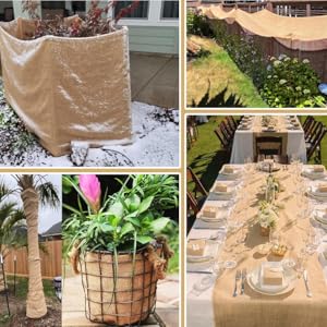 Burlap 45" x75' |   Versatile Burlap Roll for Plant Cover |   Burlap Placemats, Tree Wrap, Sackcloth Projects |   Burlap and Jute | Burlap Runner