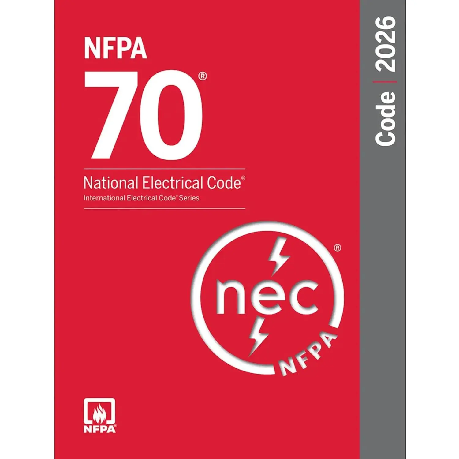 NFPA 70, National Electrical Code NEC 2026 Softbound