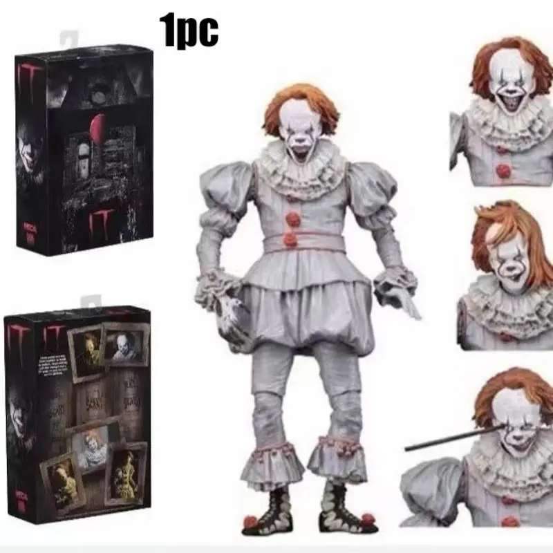 Neca Freddy Krueger Jason 3D Action Figure, 7 Inch Collectible Model, Halloween Party Gift, Christmas Decoration, Desk Ornament