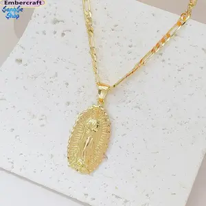 Viral 14K Gold Jesus Pendant Necklace, Iced Out Colorful Cubic Zirconia Chain for Men & Women, Aesthetic Hip Hop Statement Jewelry, Shiny Faith-Inspired Unisex Accessory, Streetwear Must-Have for Parties, Concerts & Everyday Fits