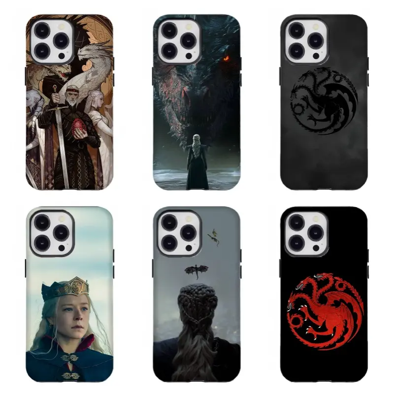 H0use 0f the Drag0n TTTargaryen Phone Case,Dark Fantasy Aesthetic,Compatible for iPhone 17 16 15 14 13 12 11 and for Samsung S21-S25, Ideal Gift for Game of Thrones