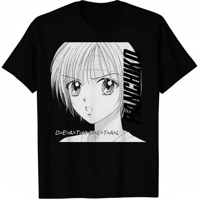 Men's Panchiko Graphic Streetwear Top, Comfy Short-Sleeve Front-Print Tshirt, Shortsleeve, Menswear, Fabric, Basic, Casual