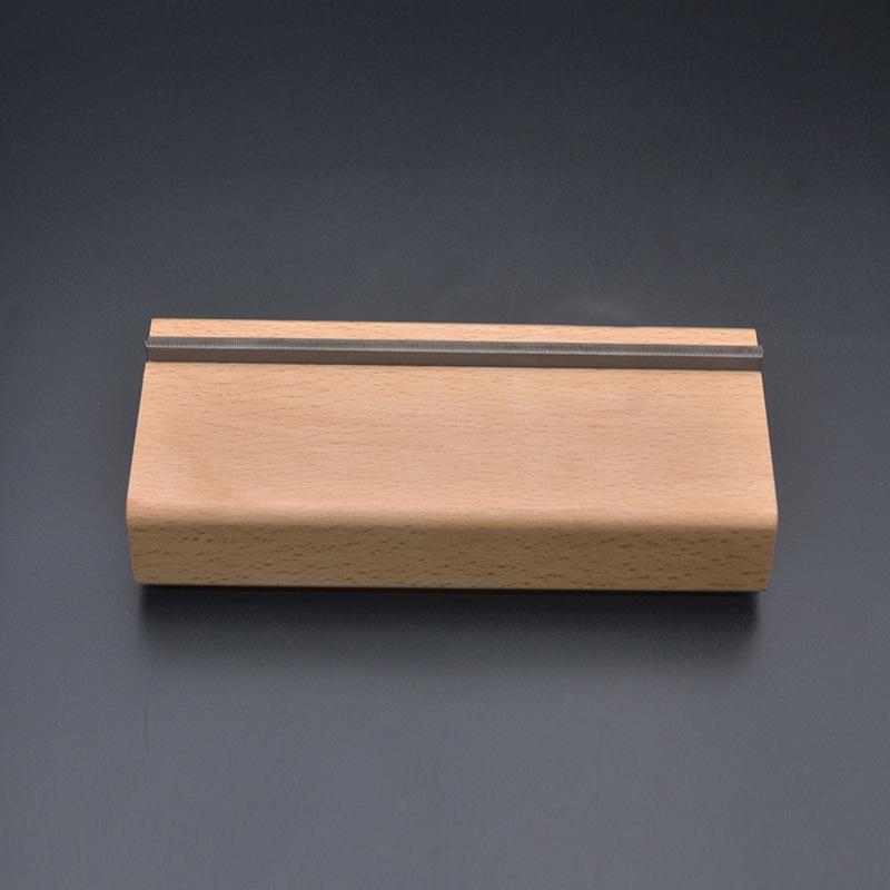 Solid Wood Guitar Fret File 2-in-1 Crown End Bevel File Tool Steel Fine Fret File Guitarist's Tool