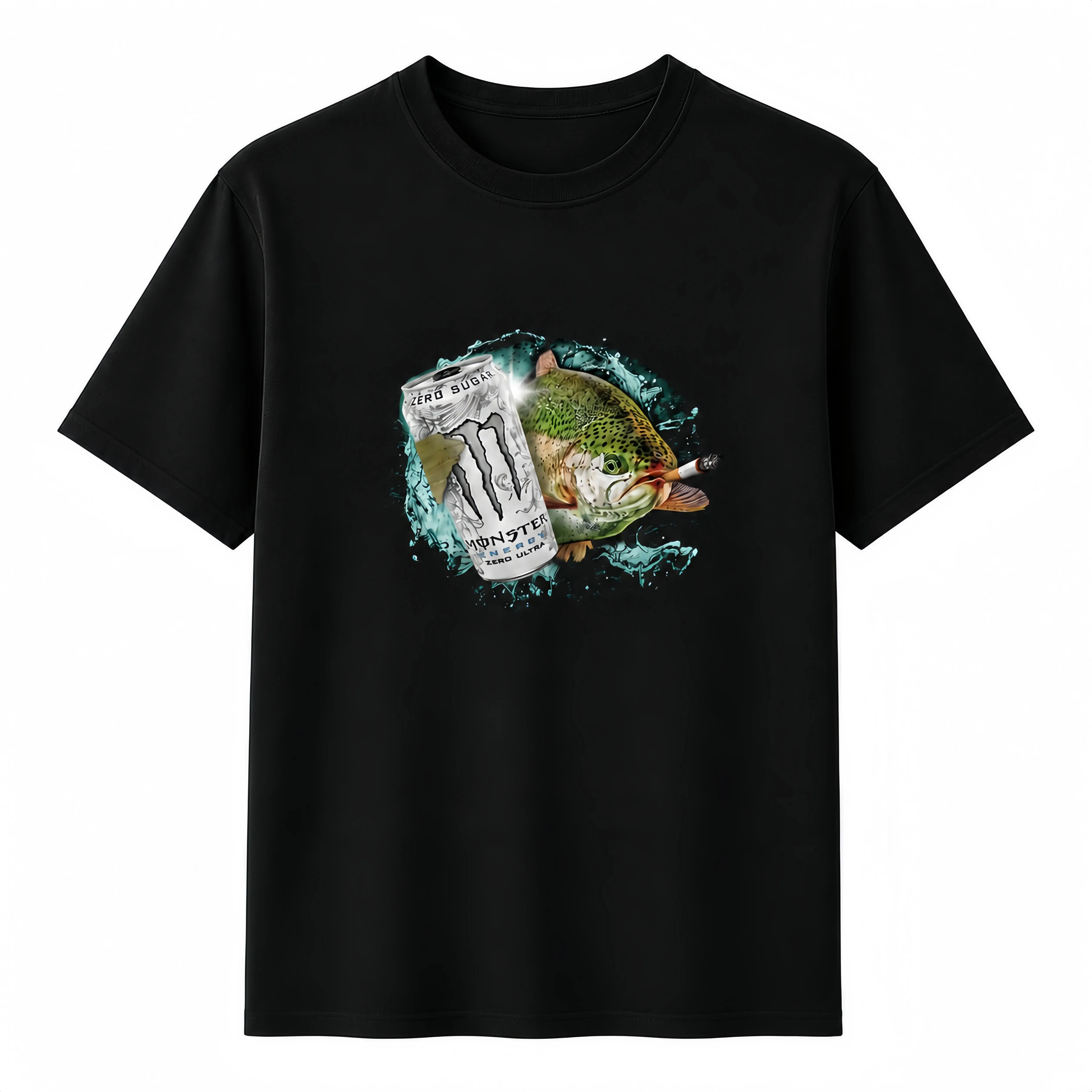 Dope Fish Shirt – Funny White Monster Fish Tee