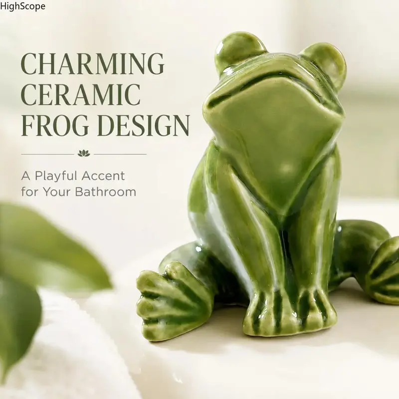 2pcs Ceramic Toilet Bolt Covers - Frog & Turtle Design, Easy Installation, Bathroom Decor Set for Camping Hammock Enthusiasts (Sports & Outdoor Gear)