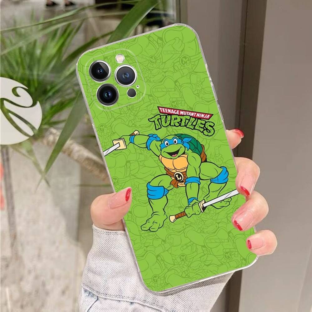 Cartoon Anime N-Ninja Cool T-Turtles Phone Case for IPhone 17 16 15 14 11 12 13 Pro Max Cover Plus Funda Shell Christmas Gift