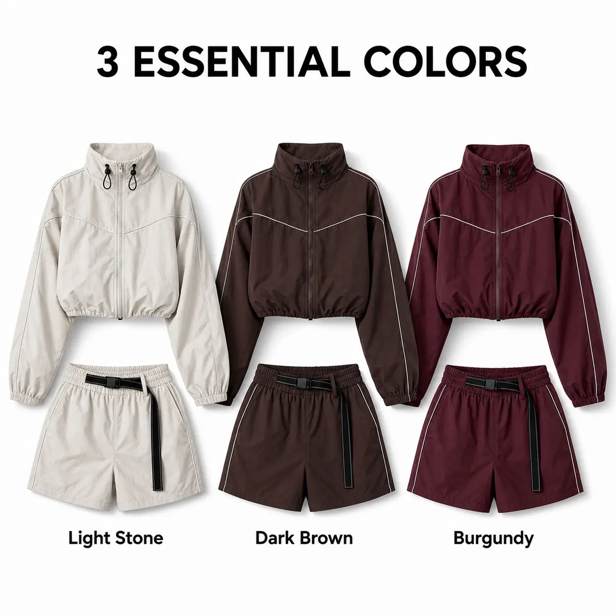 Women's 2-Piece Athleisure Tracksuit, Long Sleeve Shirt with Striped Long Sleeves, Cardigan Top, All Seasons Multi-Size Casual Active Wear Set