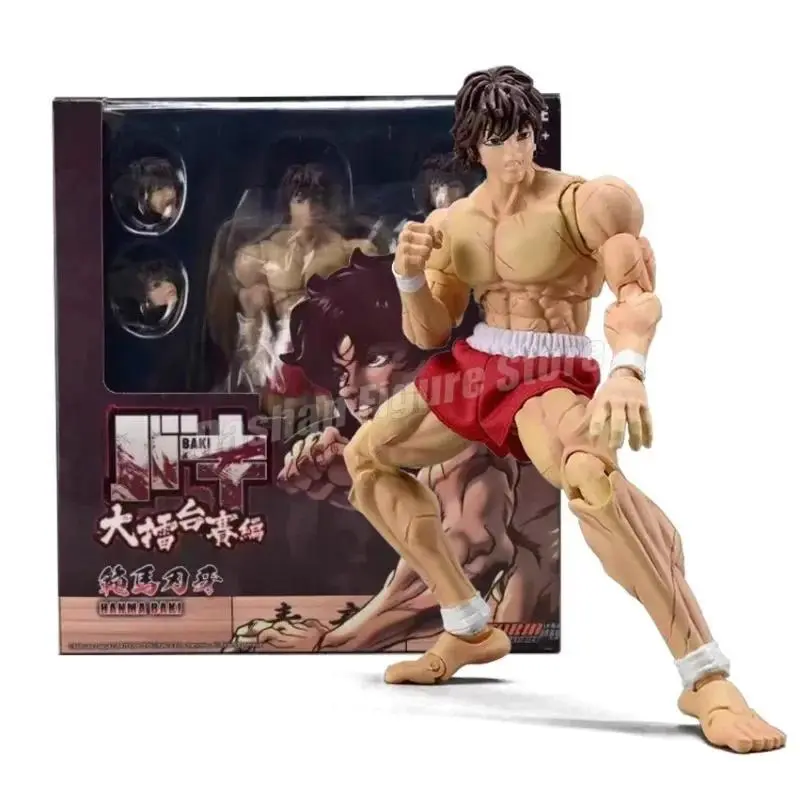 17cm Baki Hanma Action Figure - Ko St Storm Toys Anime & Manga Collectible Model, PVC Toy for Action Figure Fans, Available with or without Retail Box, Gift for Collectors, Doll, No Retail Box