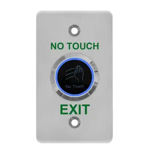 No Touch Infrared Exit Button Door Switch, Stainless Steel, NO&NC Output, 12CM Operating Distance