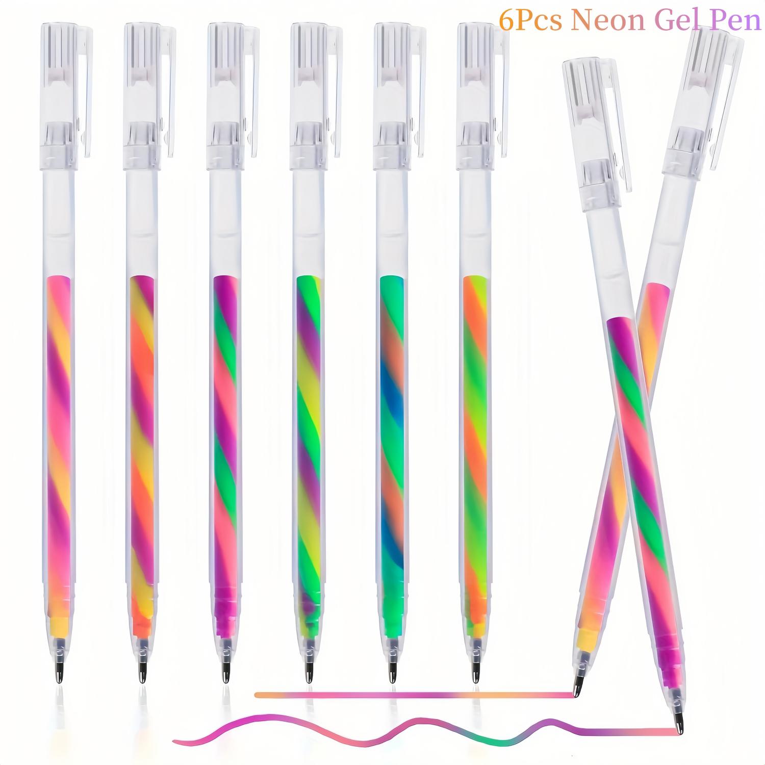 Color Changing Gel Pen Set, 6/18pcs Glitter Pen Set for Coloring Books Drawing Doodling Scrapbooking Notes, Artist Illustrating Pen, Art Craft Supplies, Coloring Materials Set