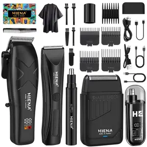 5PCS Men's Electric Shaver Set with USB Charging Port: Hair Trimmer, Nose Hair Trimmer, Electric Intimate Clipper for Men/Women, Electric Beard Sculptor, Men's Gift, Holiday Gift