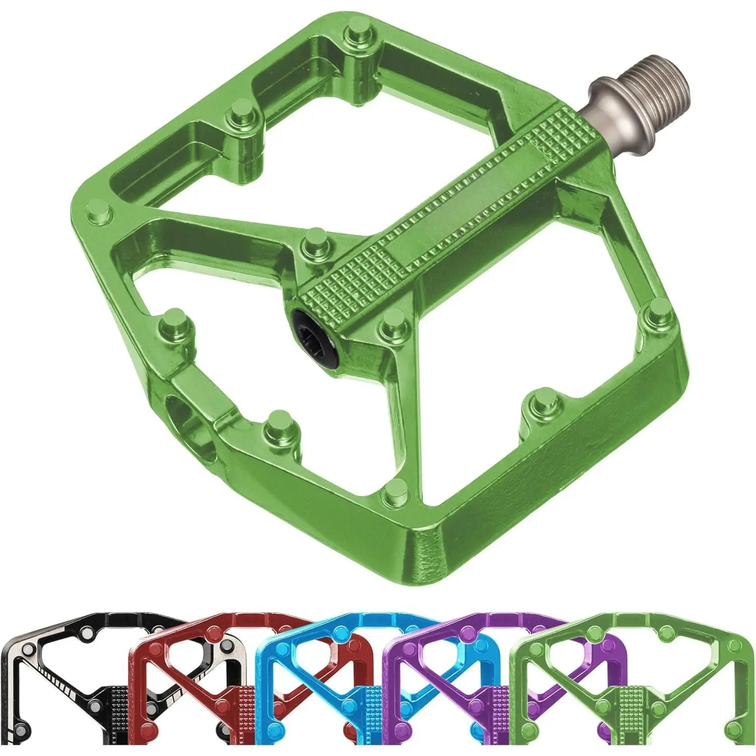 Mountain  Pedals Flat - MTB Pedals Flat,  Pedals, Road  Pedals, BMX Pedals, for BMX MTN Road Gravel EBike, Specialized , Adults,  Metal  9/16"