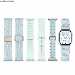 Premium Summer Light Mint Series Nylon Strap for iWatch11 Premium Apple Watch109