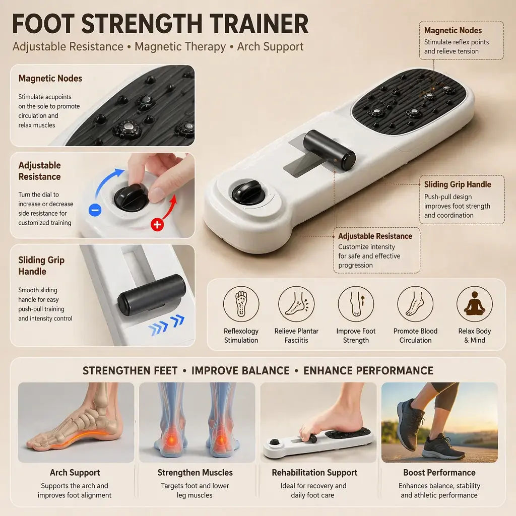Arch Training Device, Flat Foot Correction Exercise Tool, Helps Strengthen Toe Grip, Foot Arch Strength, And Assists With Stretching Movements