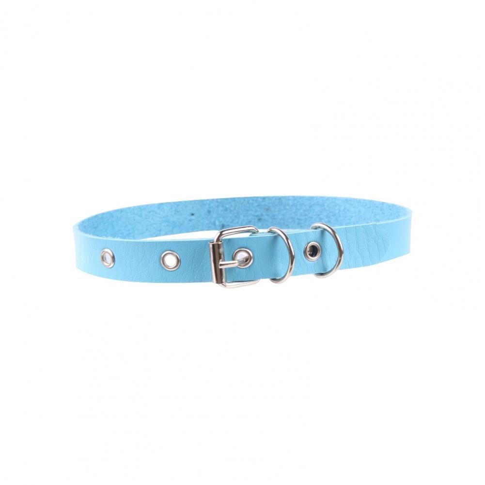 Women Necklace Faux Leather Vintage Punk Style Adjustable Solid Color Bukle Pin Neck Belt Party Club Choker Adult Jewelry