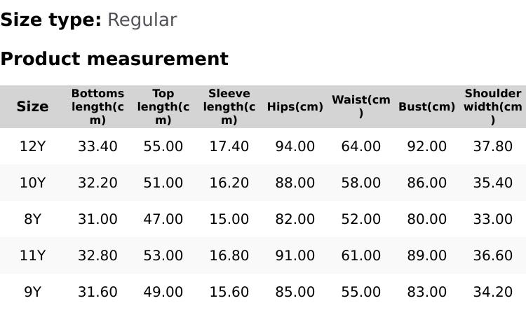 Children's 2-piece pajamas set, new style with short sleeves and shorts with a collar and pockets, fashionable pajamas, Casual Comfy Pajama, beautiful, comfortable soft pajamas, suitable for girls of middle and large size