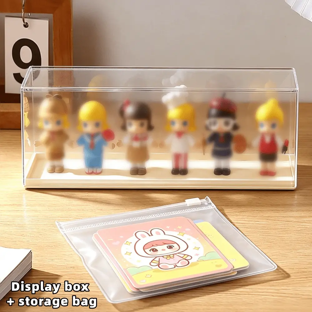 Acrylic Commemorative Display Box, Sturdy and Durable Tabletop Display Box, Transparent Dust-proof Collectible Display Cabinet, Suitable for Placing Action Figures, Dolls, Statues, Mini Figures, Small Items, Trading Cards, Thanksgiving/Christmas Gifts