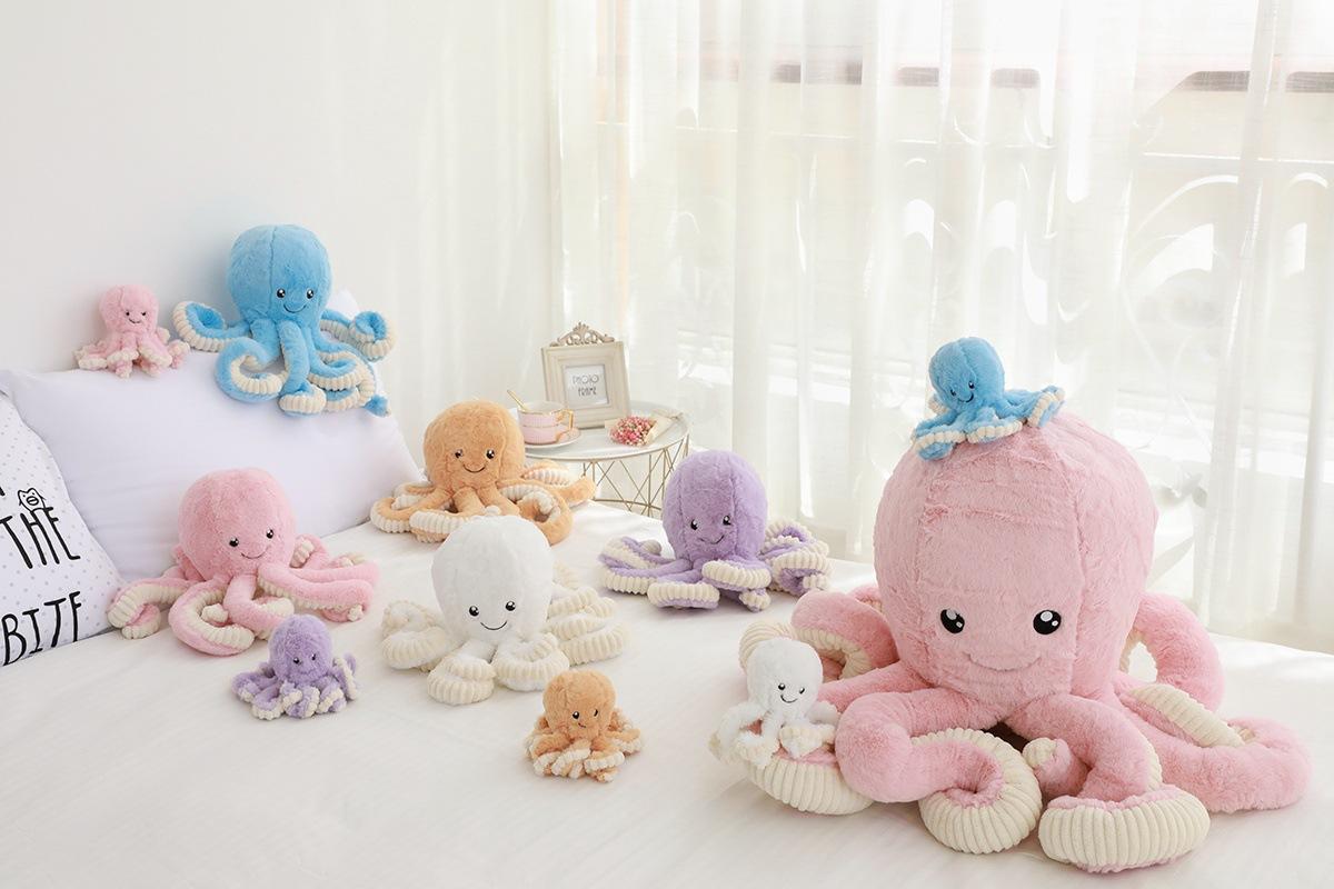 Octopus Plush Toy, Cartoon Rabbit Plush, Cuddly Cat & Hamster Stuffed Animals |   Cute Collectible Festival & Birthday Gifts, Sensory Huggable Toys