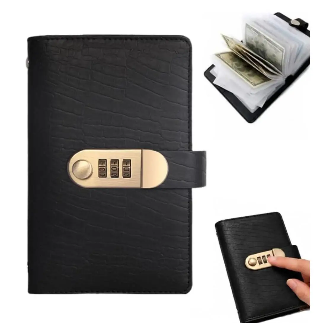 100 Envelopes Money Saving Challenge, Cash Envelope Binder, Budget Planner Book, Savings Challenge Book with Lock, Money Organizer for Adults