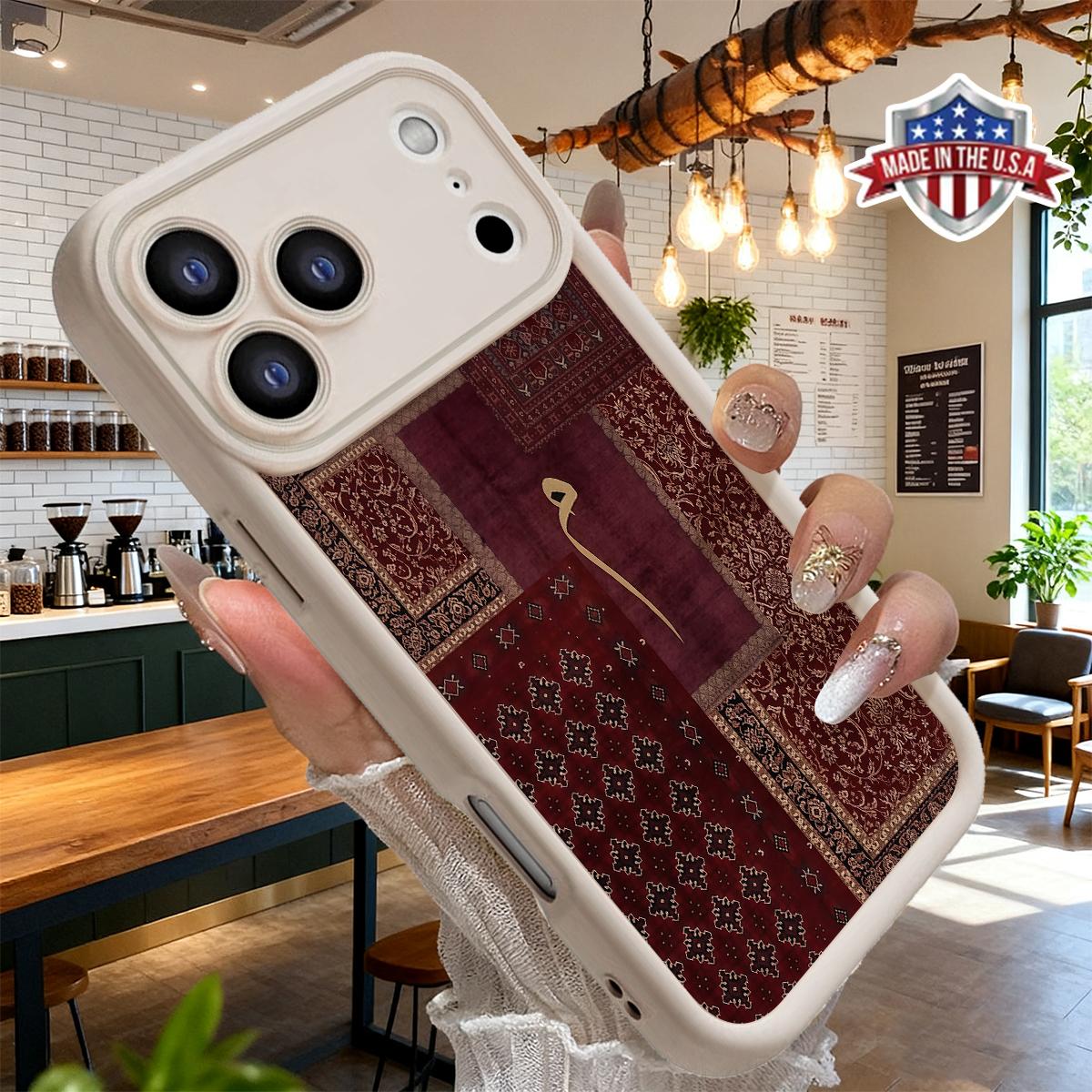 Vintage Persian Patchwork Pattern Design Case for iPhone 17 16 15 14 Pro Max 13 12 11 XR XS Plus Air Slim Shockproof Anti Drop Protective Lightweight TPU Cover