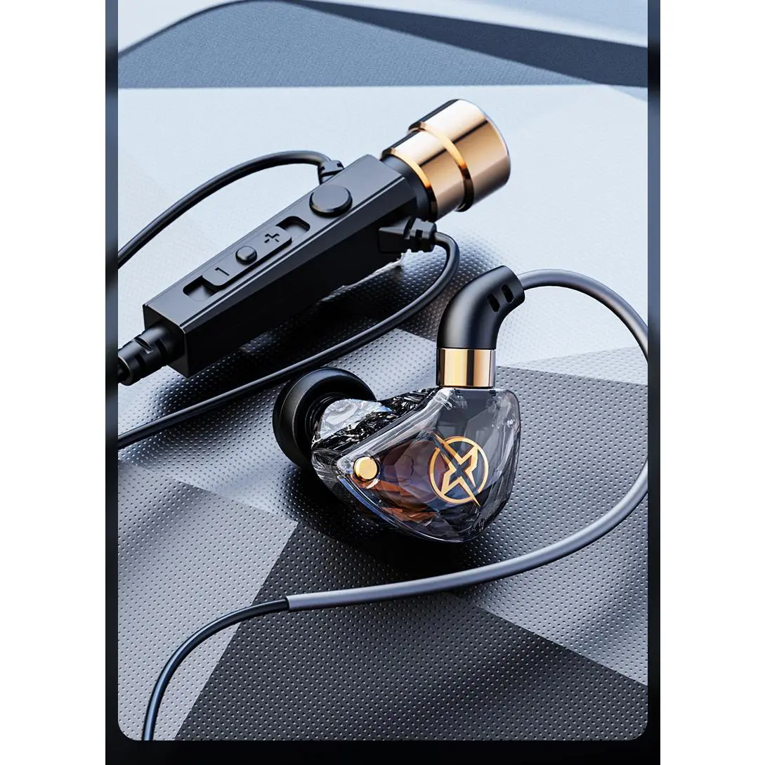 Wired In-Ear Monitoring Earphones with Mic for Singing, Streaming, and Gaming, 3.5mm/Type-C Options