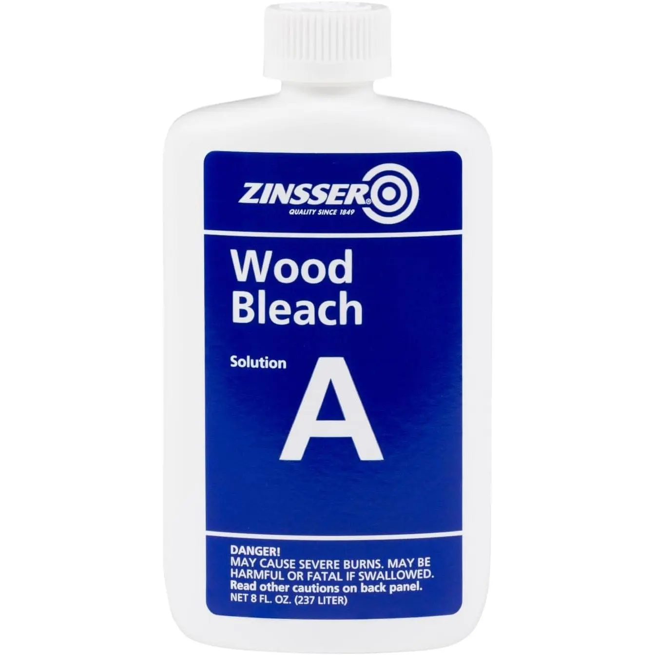 Brightening wood bleach item kit, 2, step system for interior surfaces, lightens and removes color and red tones from furniture, floors, cabinets