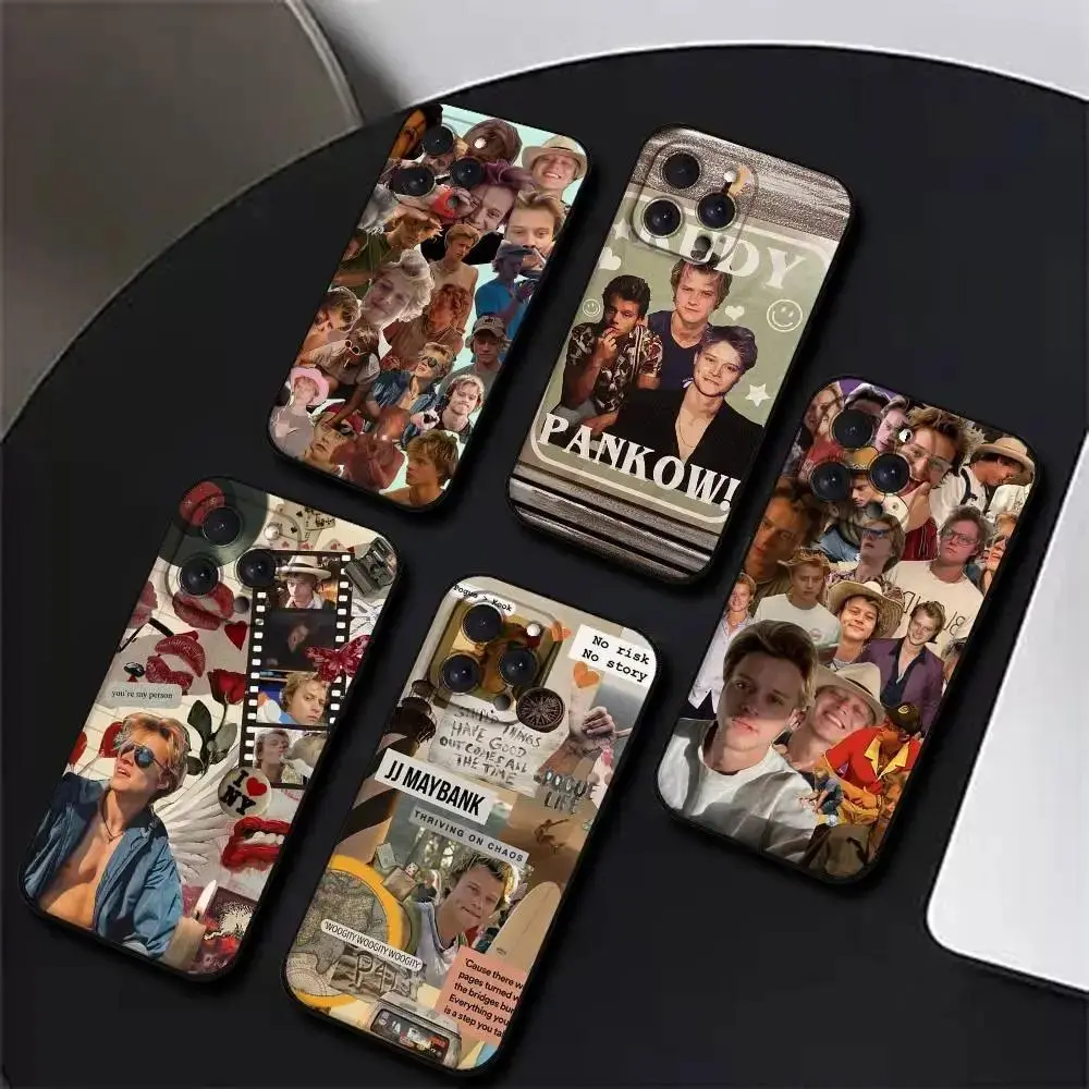 Rudy Pankow Outer Banks Phone Case For iPhone 11-17 Pro Max/Plus & Samsung Galaxy S23-S25 Black Silicone Soft Protective Cover
