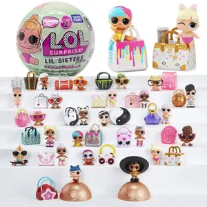LOL Surprise! Lil Sisters Series 2 Blind Ball Kawaii MGA Collectible Doll with 5 Surprises Color Change Baby Toy Gifts